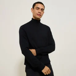 Outlet Trui met rolkraag in merinoswol Trui