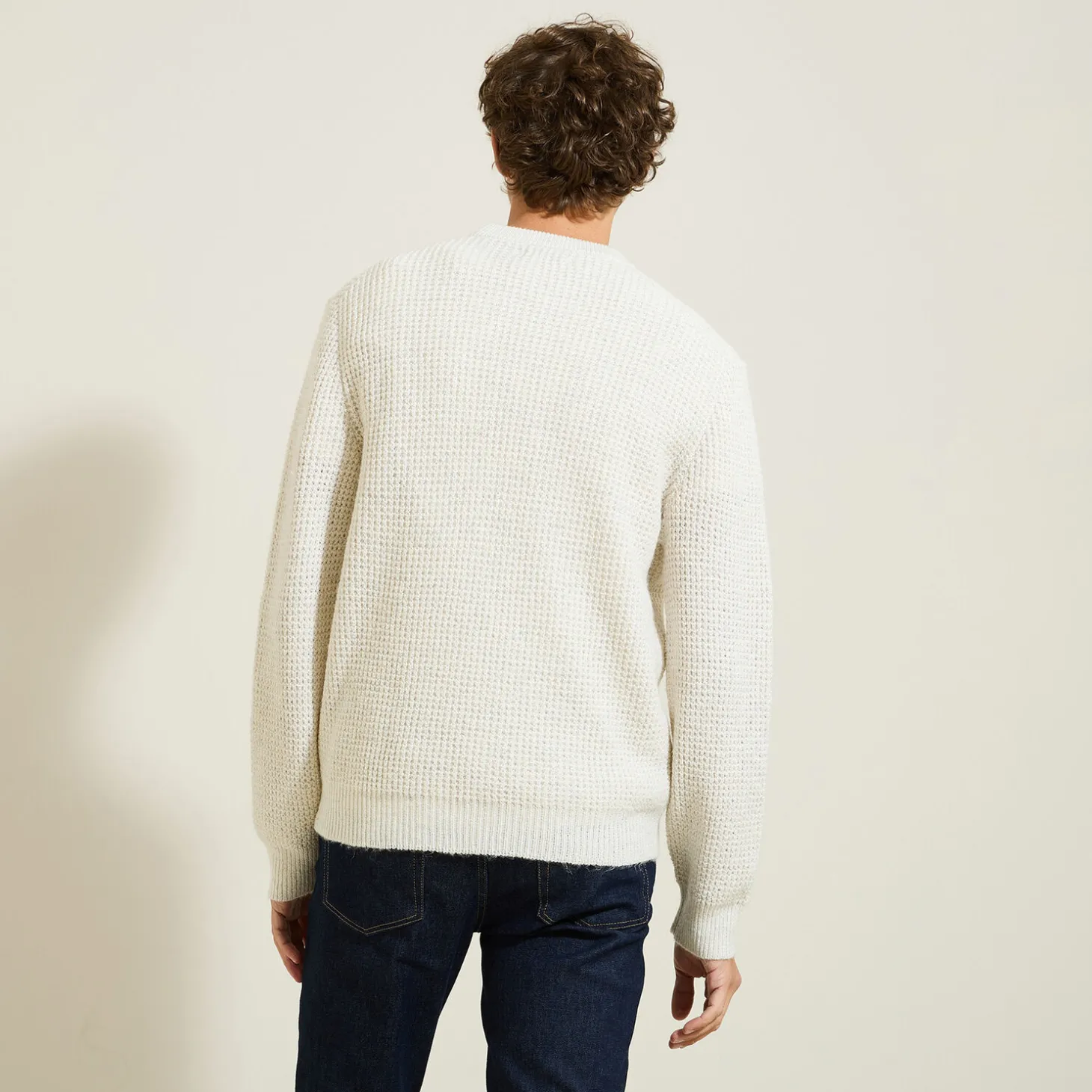 Online Trui met ronde hals en fantasiestekenpatroon Trui