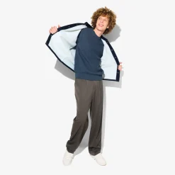 Clearance Trui met ronde hals en reliëfsteken Trui