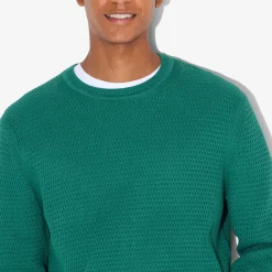 Best Sale Trui met ronde hals en reliëfsteken Trui