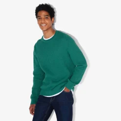 Best Sale Trui met ronde hals en reliëfsteken Trui