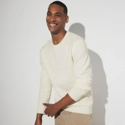 Best Trui met ronde hals en reliëfsteken Trui