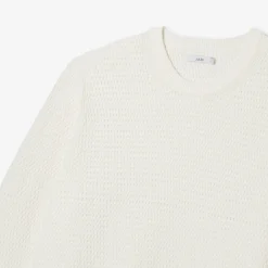 Best Trui met ronde hals en reliëfsteken Trui