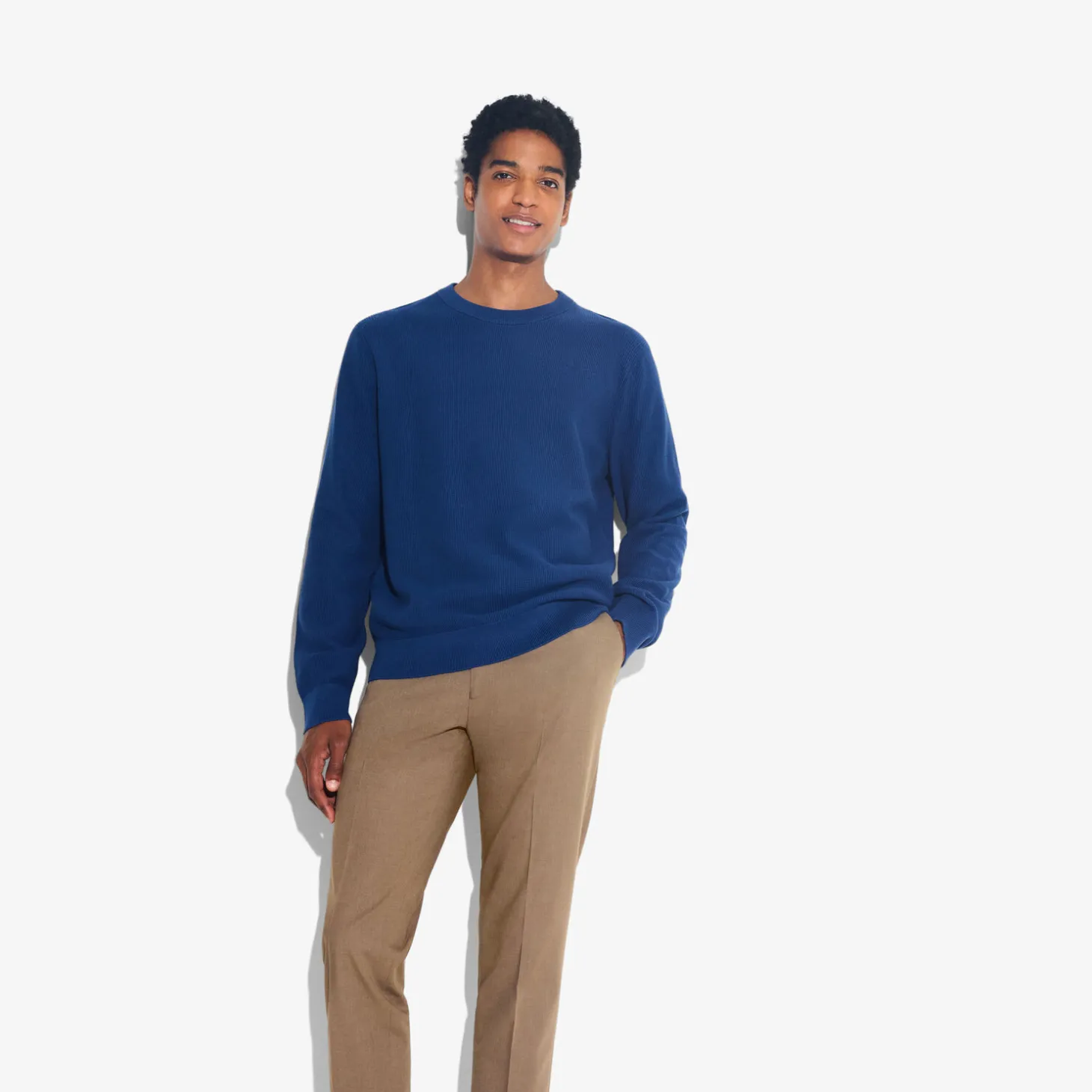 Hot Trui met ronde hals en stekenpatroon Trui