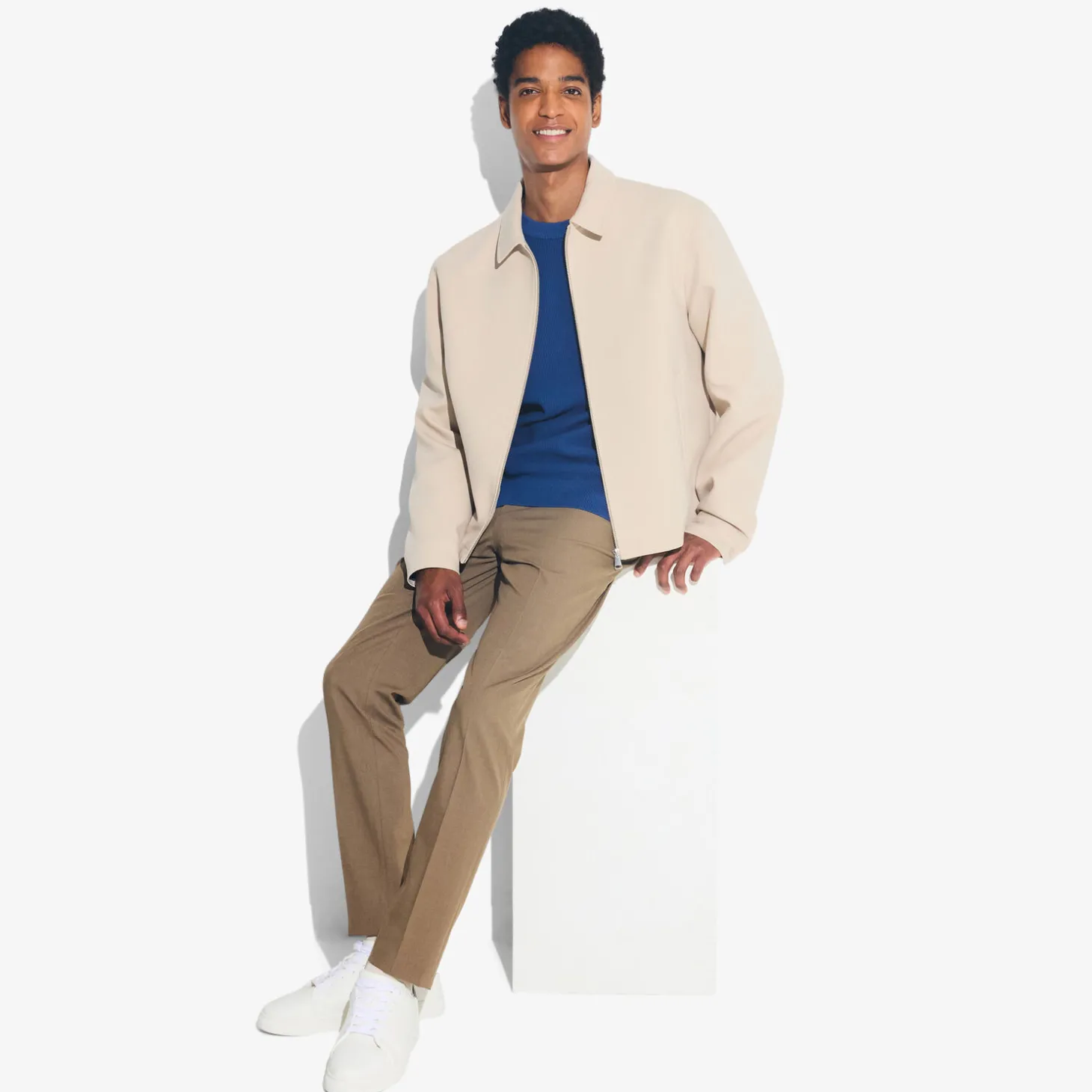 Hot Trui met ronde hals en stekenpatroon Trui