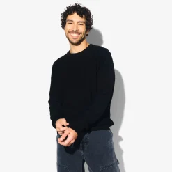 Clearance Trui met ronde hals en stekenpatroon Trui