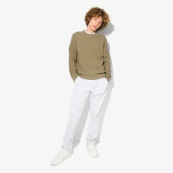 Shop Trui met ronde hals en stekenpatroon Trui