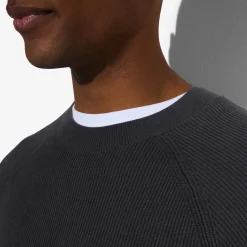 Cheap Trui met ronde hals in ribstof Trui