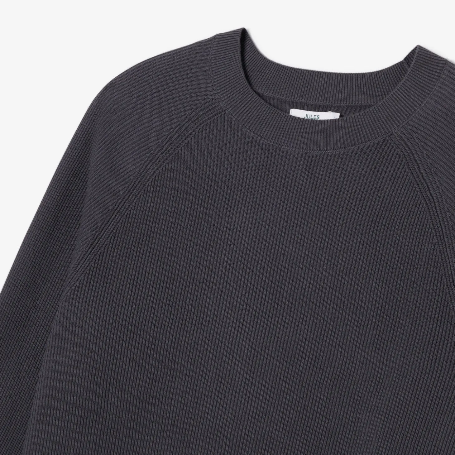 Cheap Trui met ronde hals in ribstof Trui