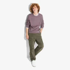 Online Trui met ronde hals in ribstof Trui