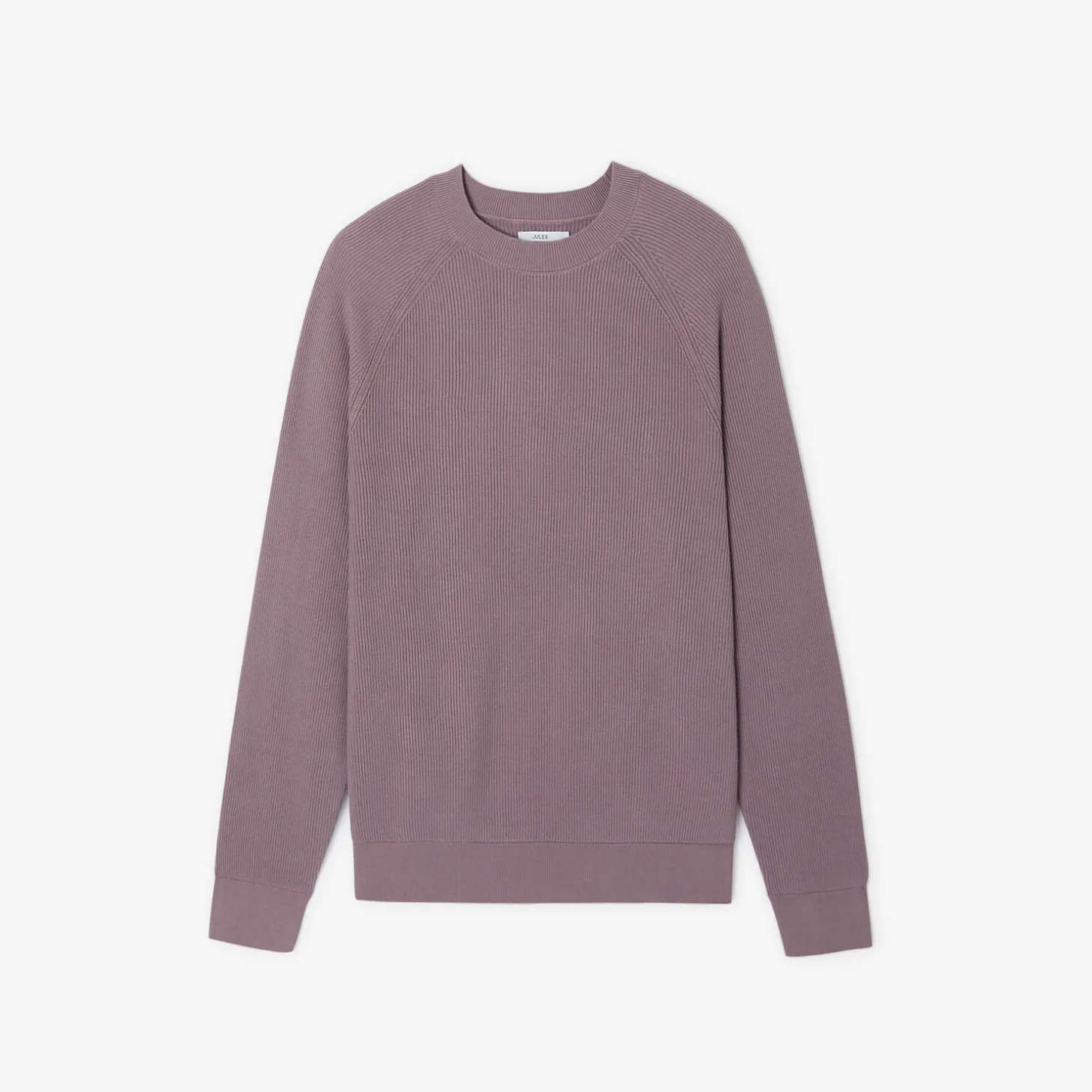 Online Trui met ronde hals in ribstof Trui