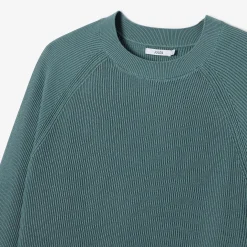 Store Trui met ronde hals in ribstof Trui