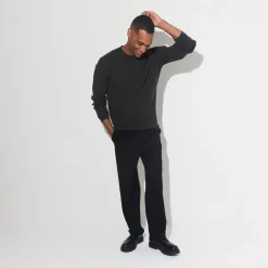 Best Trui met ronde hals in stekenpatroon Trui