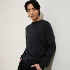 Best Trui met V-kraag in merinoswol Trui