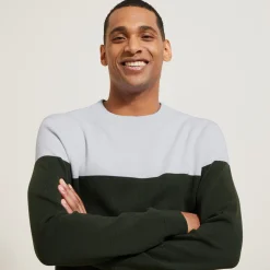 Sale Trui ronde hals, effen kleur Trui