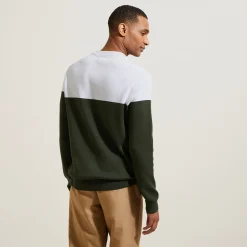 Sale Trui ronde hals, effen kleur Trui