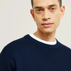 Cheap Trui ronde hals, micro honingraat weefpatroon Trui