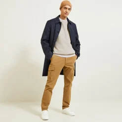 Clearance Trui ronde hals, micro honingraat weefpatroon Trui