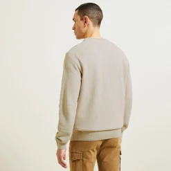 Clearance Trui ronde hals, micro honingraat weefpatroon Trui