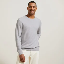 Clearance Trui ronde hals, micro honingraat weefpatroon Trui