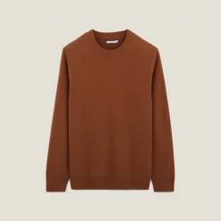 Discount Trui ronde hals, micro honingraat weefpatroon Trui