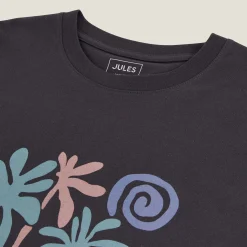 Hot T-shirt aangebrachte good vibes-print T-shirt