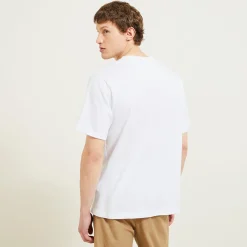 Outlet T-shirt aangebrachte landschap-print T-shirt