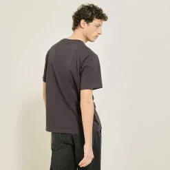 New T-shirt aangebrachte print vooraan T-shirt