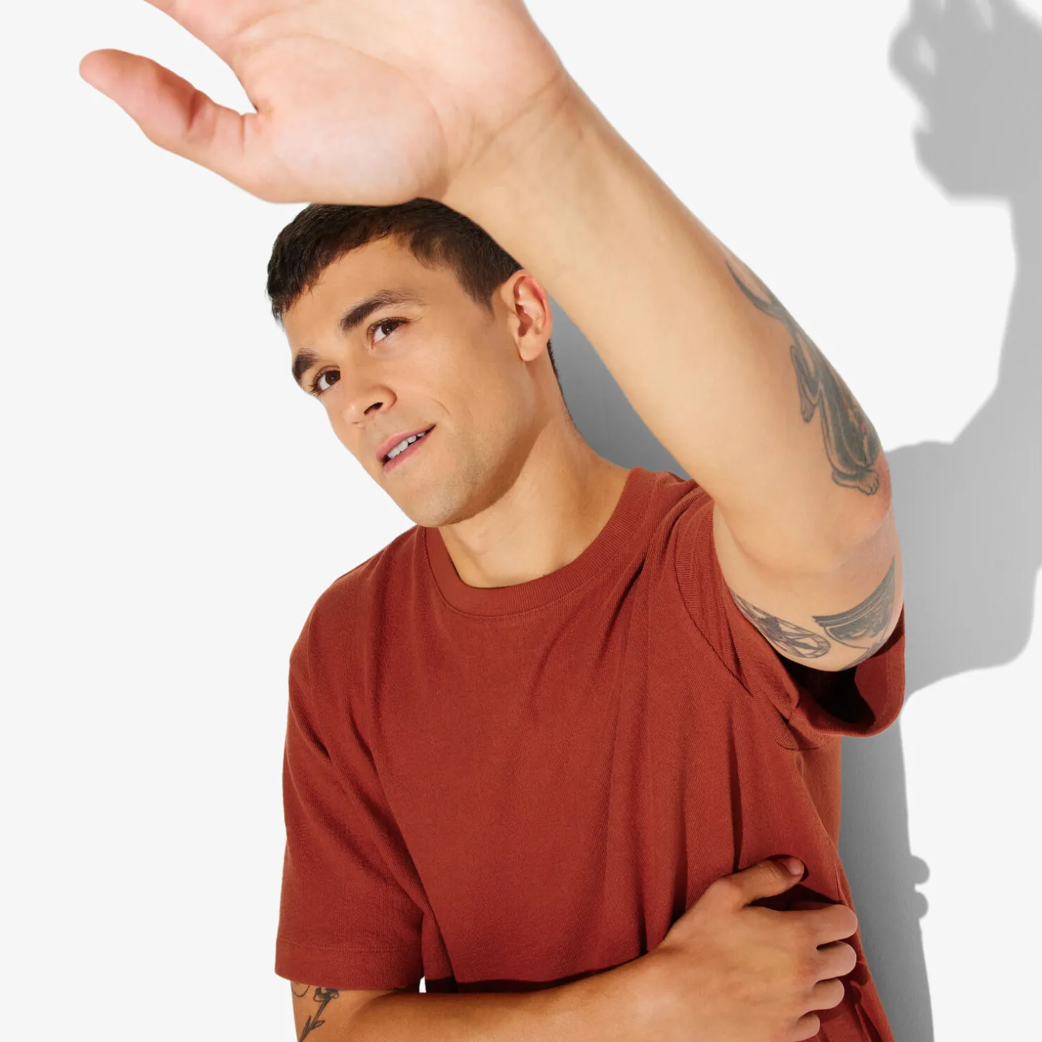 Best Sale T-shirt in badstof met ronde hals T-shirt