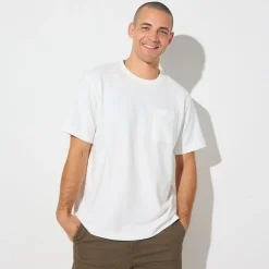 Cheap T-shirt in badstof met ronde hals T-shirt