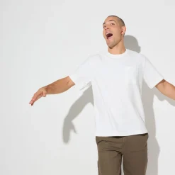 Cheap T-shirt in badstof met ronde hals T-shirt