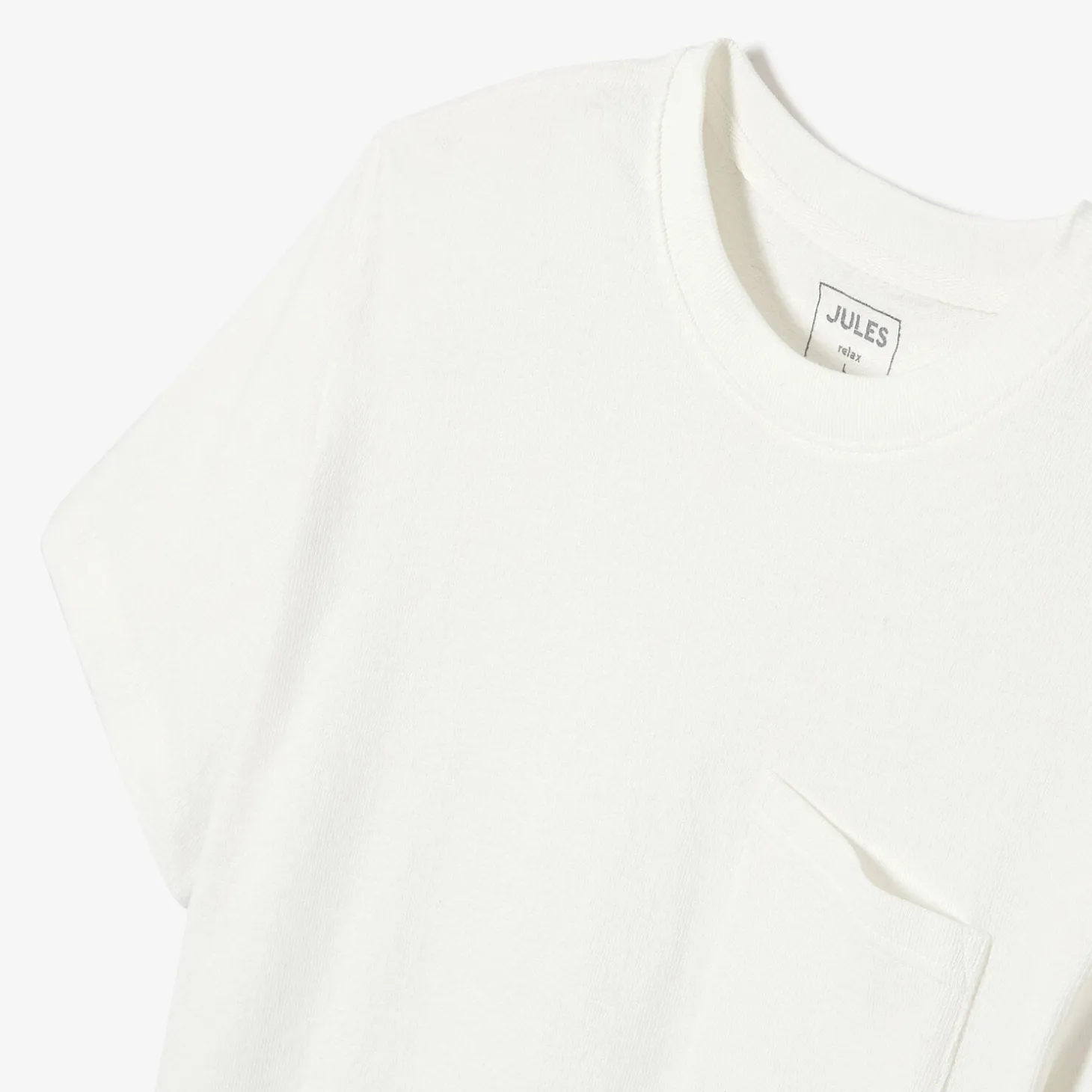 Cheap T-shirt in badstof met ronde hals T-shirt