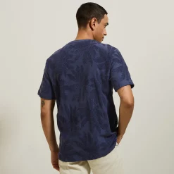 Best Sale T-shirt in badstof met ronde hals en print T-shirt