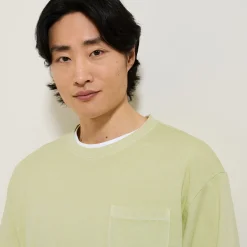 Outlet T-shirt in katoen met borstzakje T-shirt