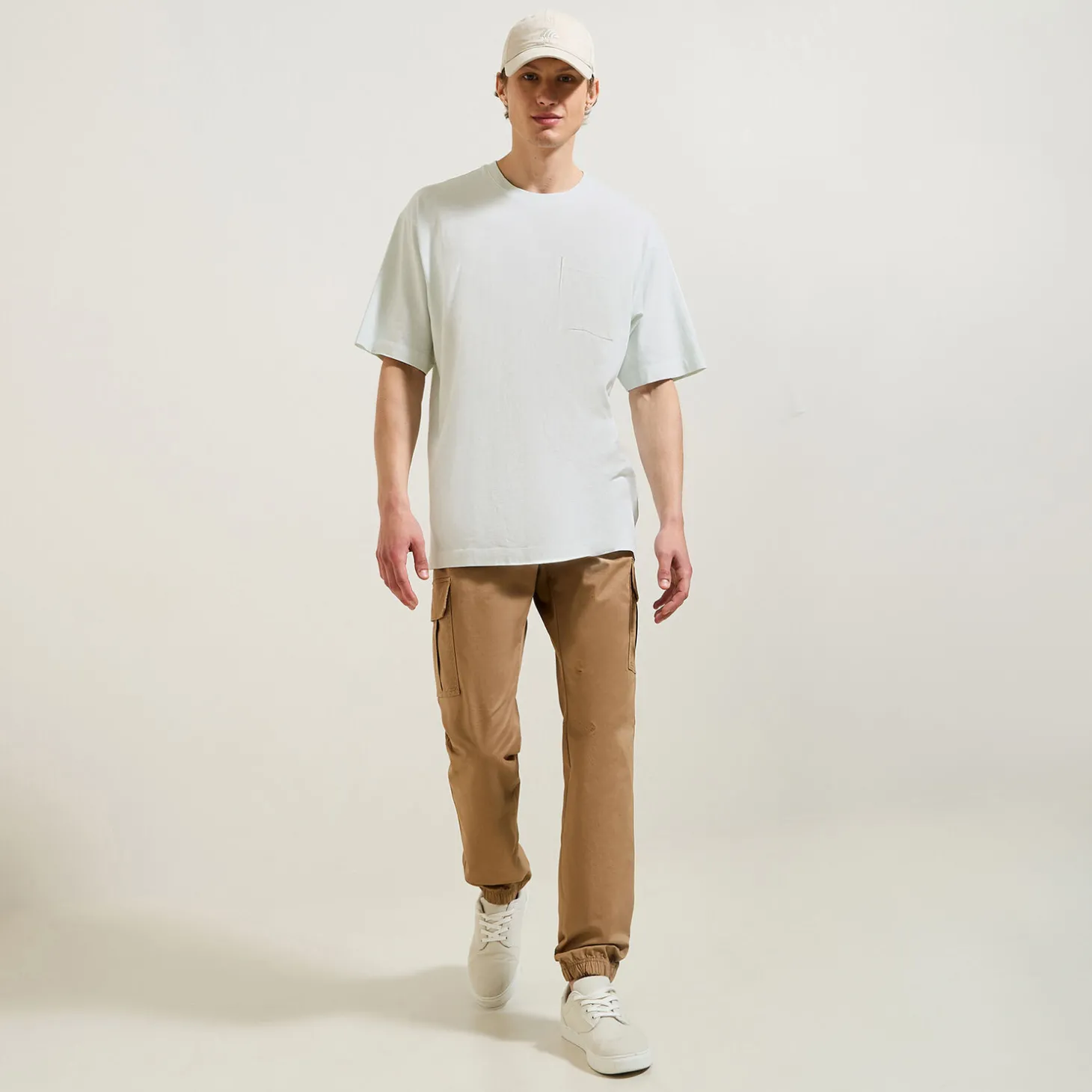 Cheap T-shirt in katoen met borstzakje T-shirt