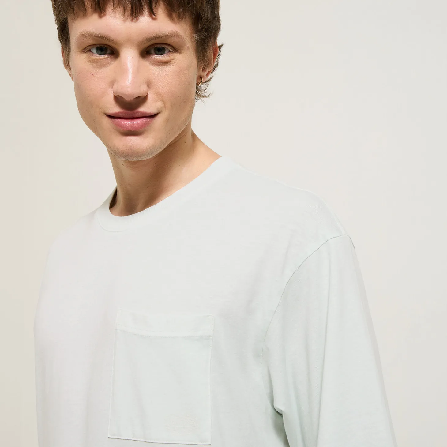 Cheap T-shirt in katoen met borstzakje T-shirt