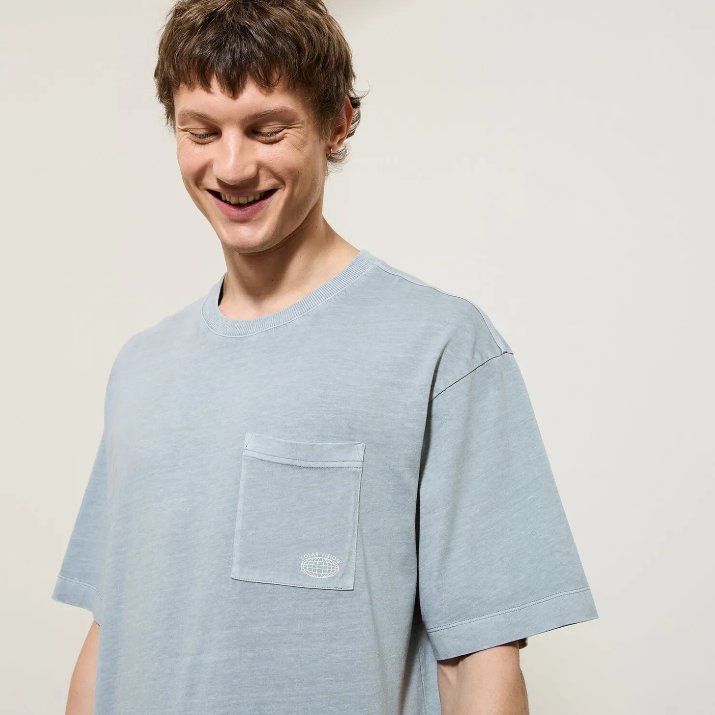 Outlet T-shirt in katoen met borstzakje T-shirt