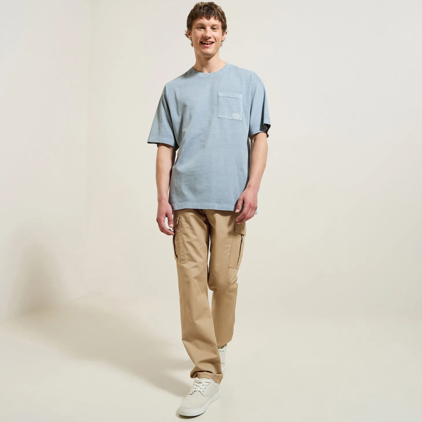 Outlet T-shirt in katoen met borstzakje T-shirt