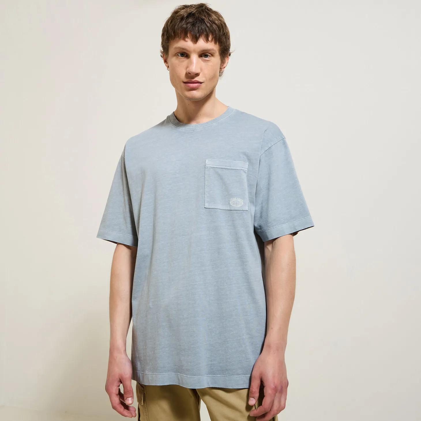 Outlet T-shirt in katoen met borstzakje T-shirt