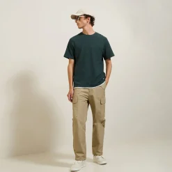 Outlet T-shirt in reliëfstof T-shirt