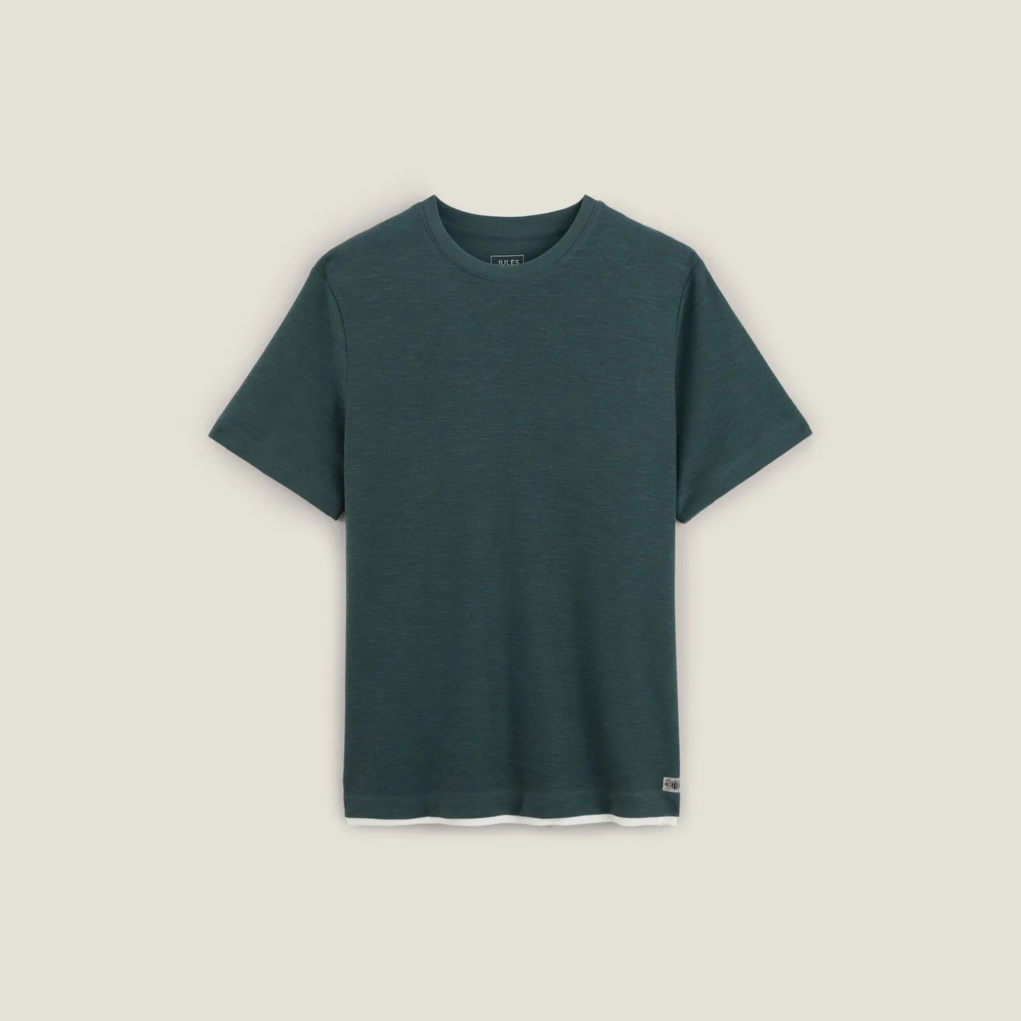 Outlet T-shirt in reliëfstof T-shirt