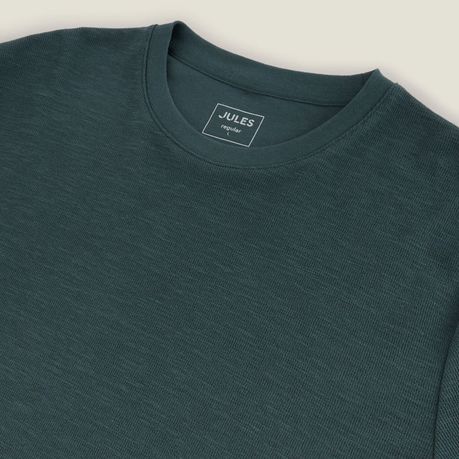 Outlet T-shirt in reliëfstof T-shirt