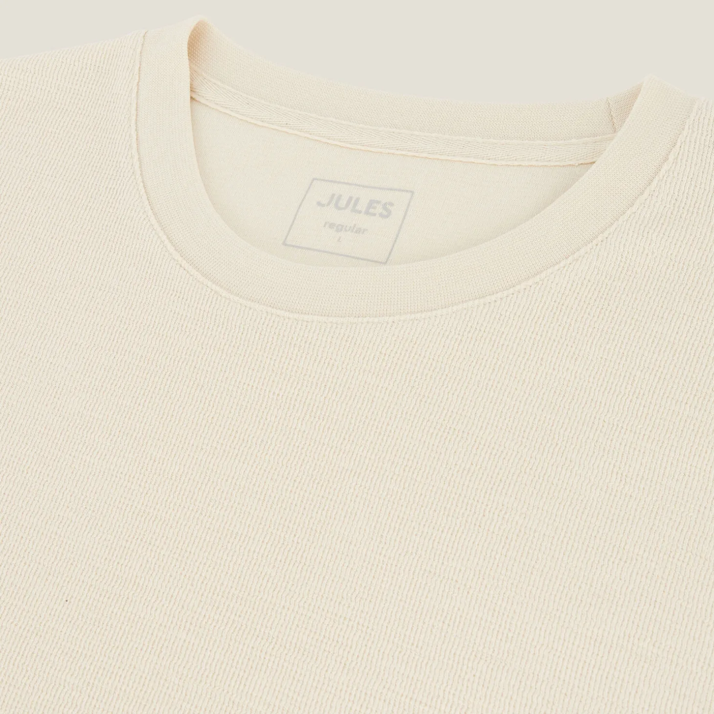 Clearance T-shirt in reliëfstof T-shirt