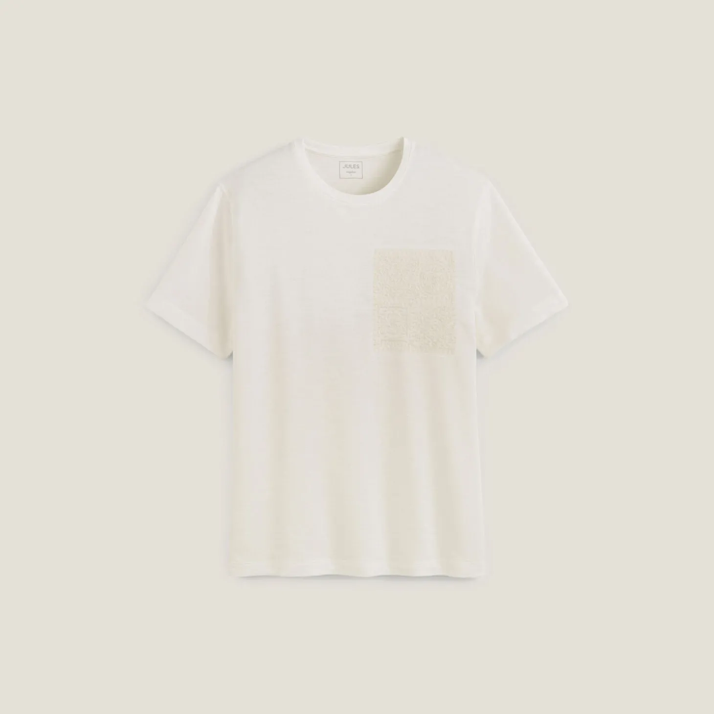 Best Sale T-shirt in reliëfstof met macramédetailsn T-shirt