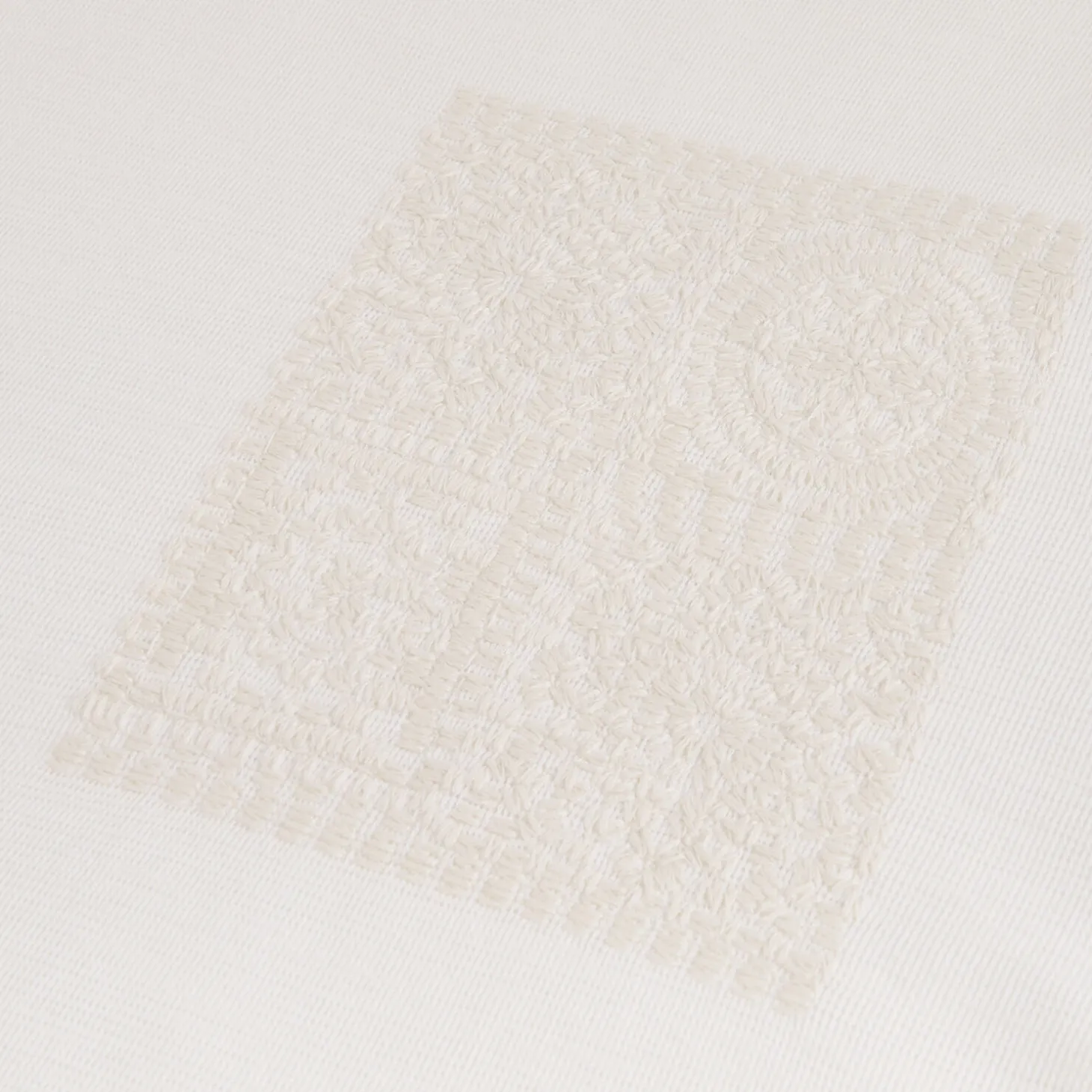 Best Sale T-shirt in reliëfstof met macramédetailsn T-shirt