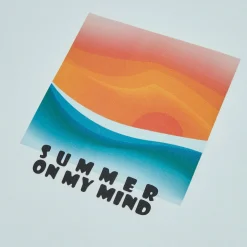 Online T-shirt landschap-print T-shirt