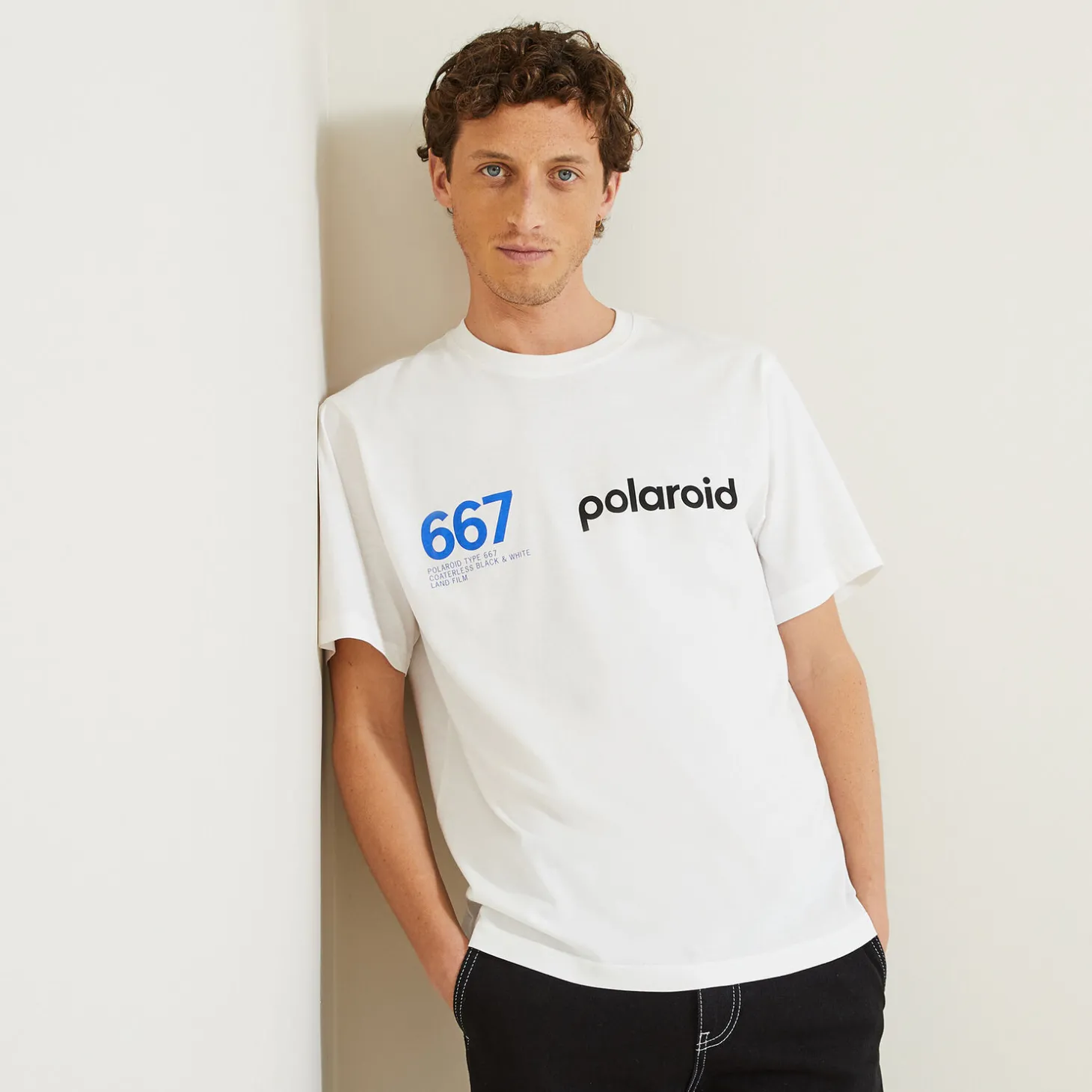 Clearance T-shirt, licentie Polaroid T-shirt