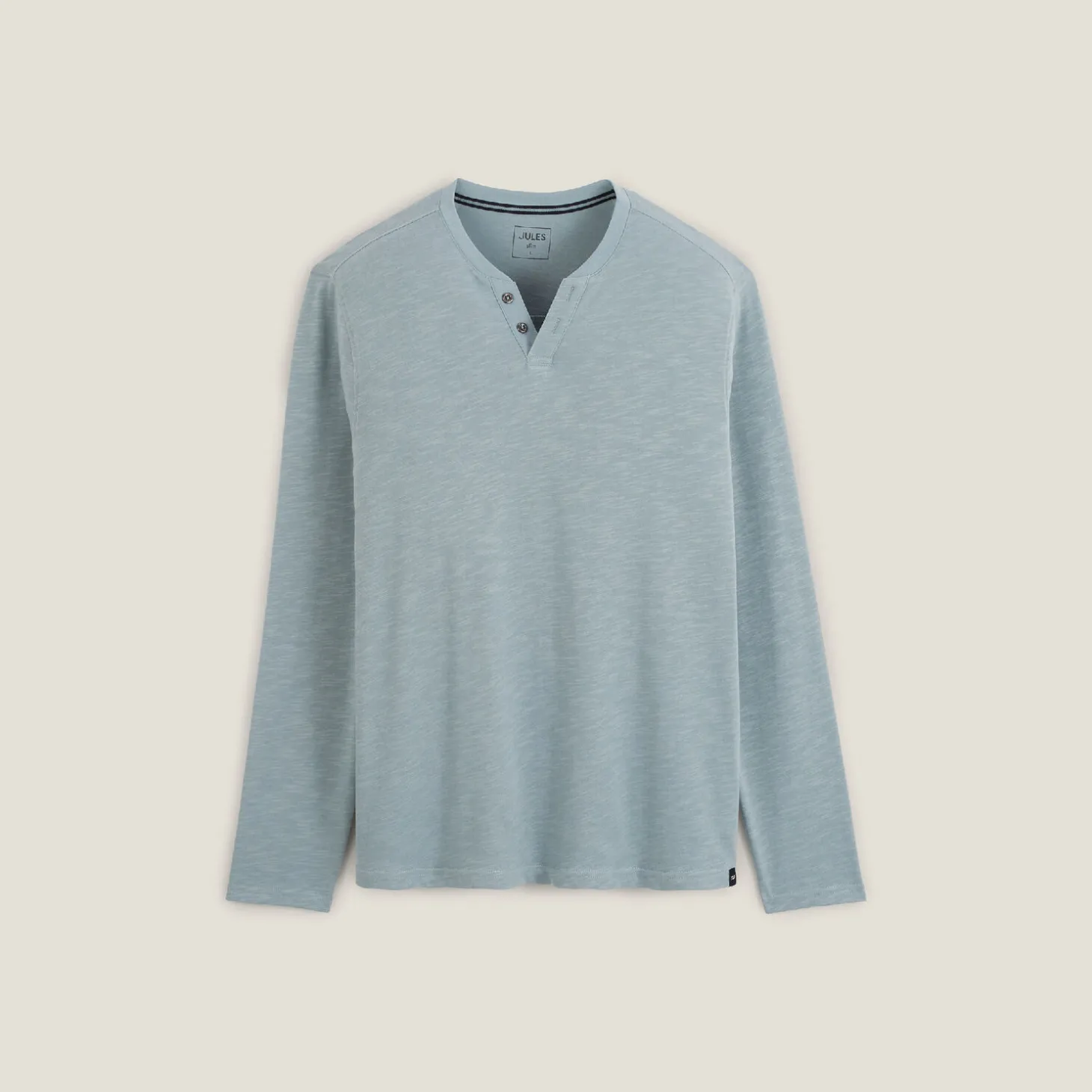 Online T-shirt met knooplijst en lange mouwen T-shirt