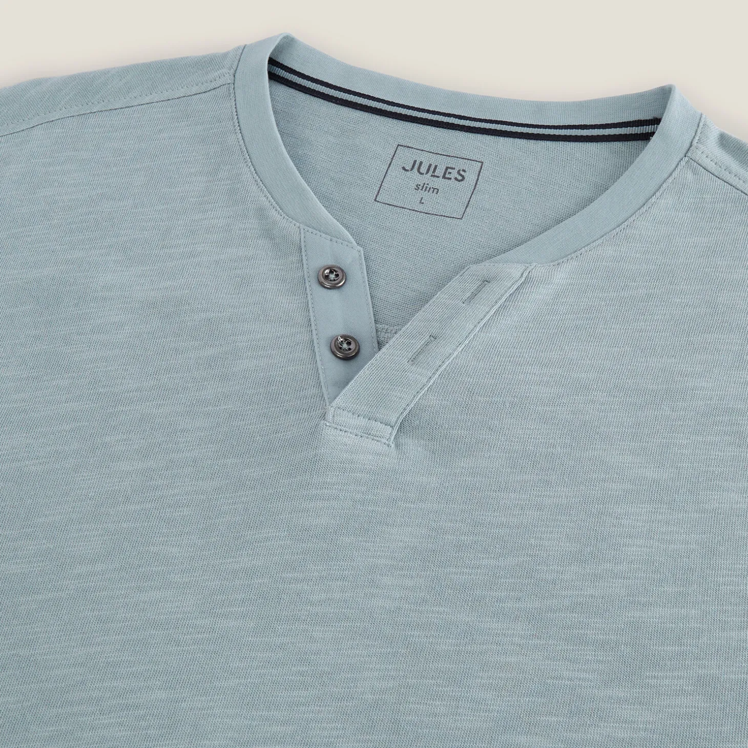 Online T-shirt met knooplijst en lange mouwen T-shirt