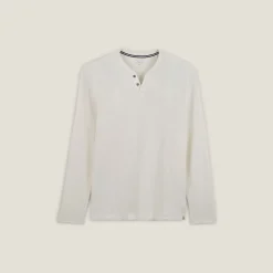 Flash Sale T-shirt met knooplijst en lange mouwen T-shirt